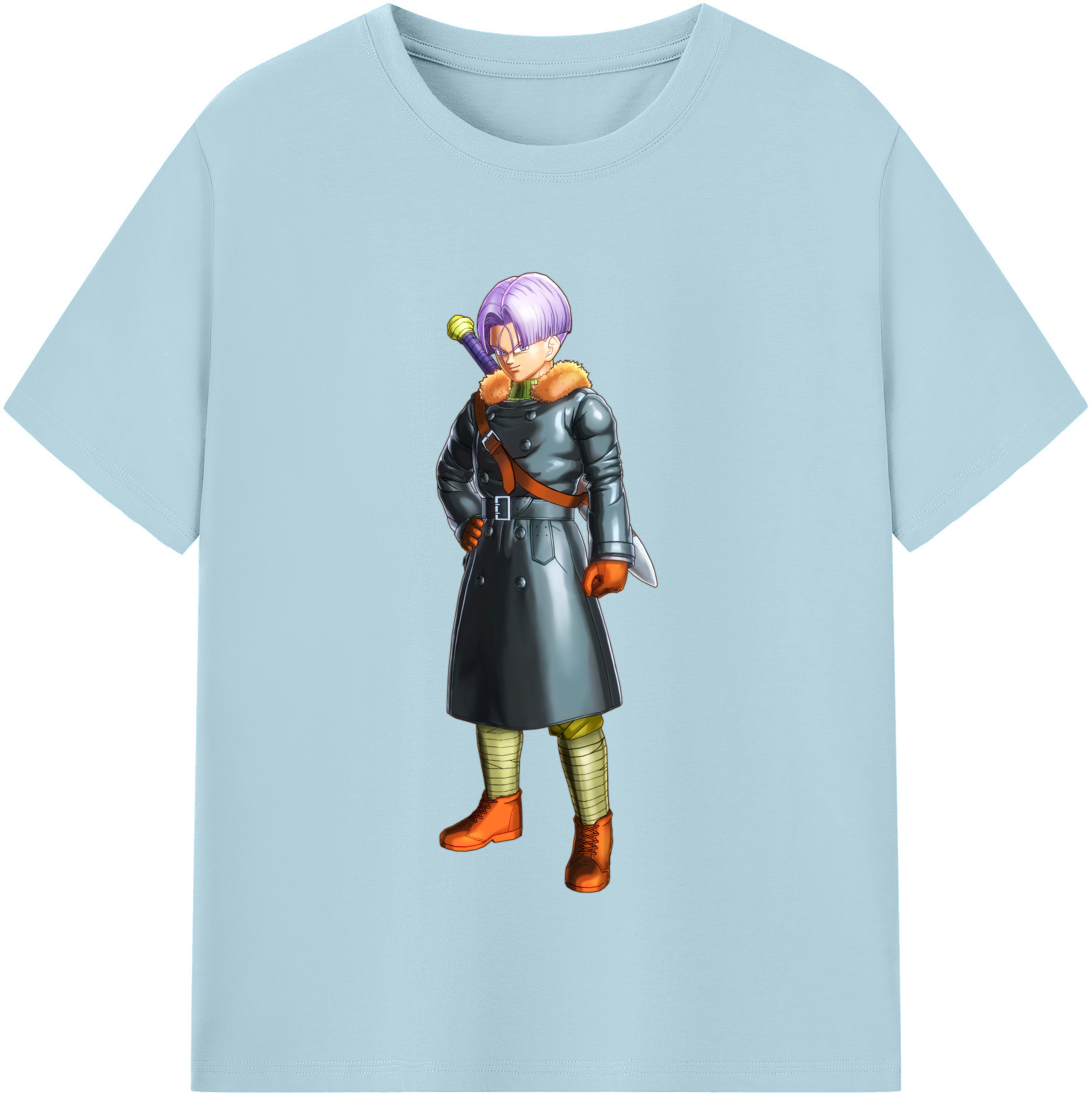（画像用） ドラゴンボール トランクス（Torankusu）DRAGON BALL Trunks 綿100％半袖Tシャツ（フロントプリント）